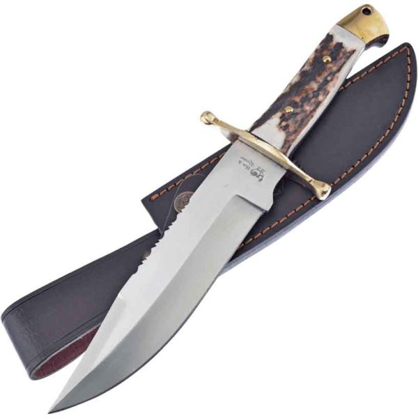 Antler Handle Bowie Knife