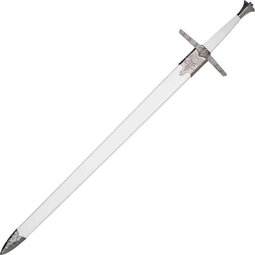 Geralt White Silver Witcher Sword Netflix Adaptation Steel Replica