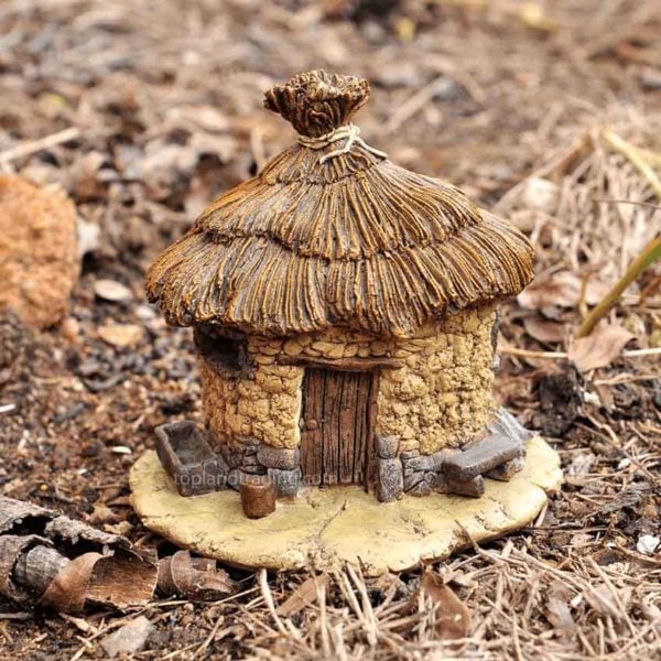 Thatched Fairy House Trinket Box