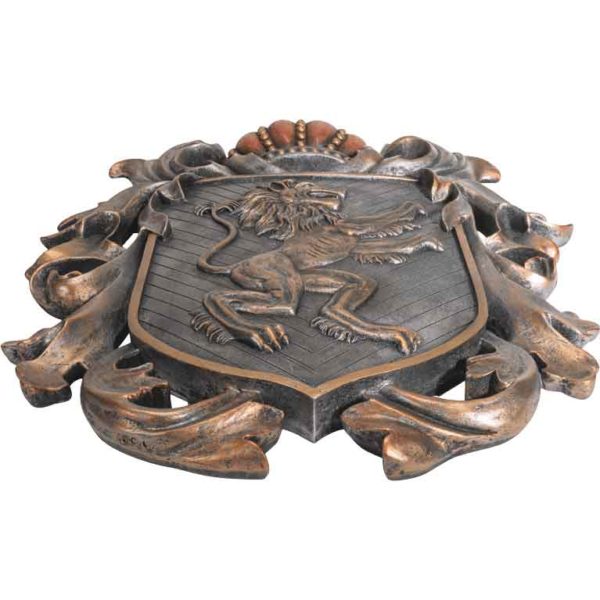 Heraldic Lion Crest Plaque