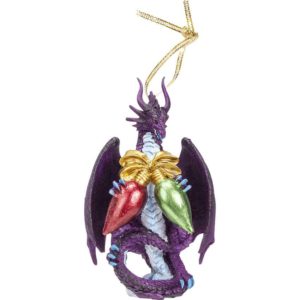 Dragon with Christmas Lights Ornament