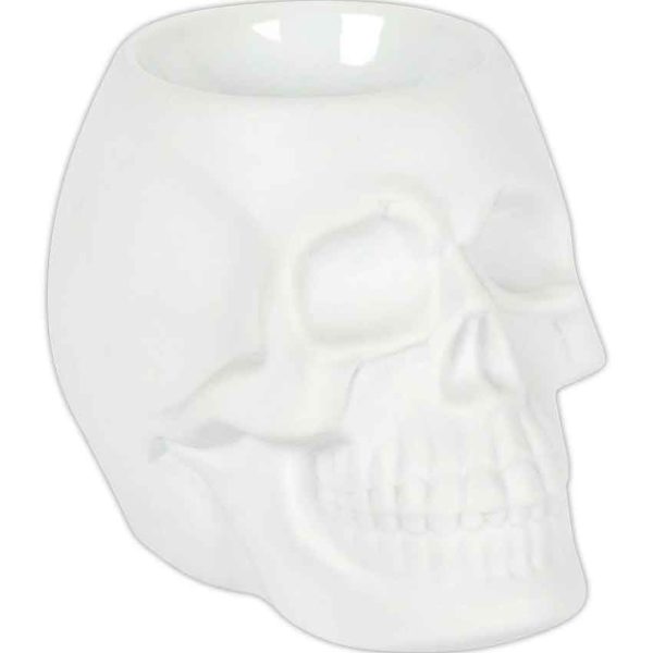 White Skull Oil Burner