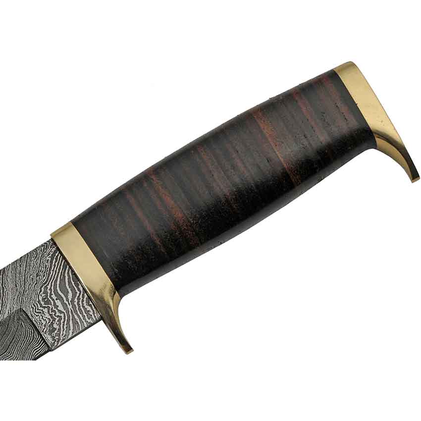 アンティーク サーバー•ナイフ(Ｗ．A. SARMRNTO.LDA)ポルトガル製 Stacked Leather Layered-Steel Knife with Sheath