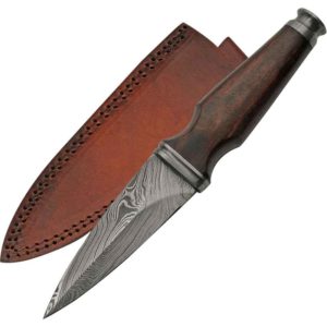 Damascus Tapered Hilt Sgian Dubh