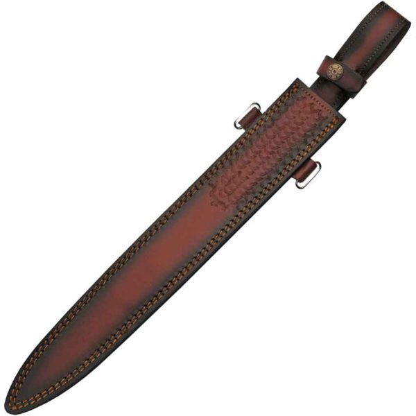 Herringbone Hilt Damascus Shortsword