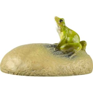 Mini Frog on a Rock Statue