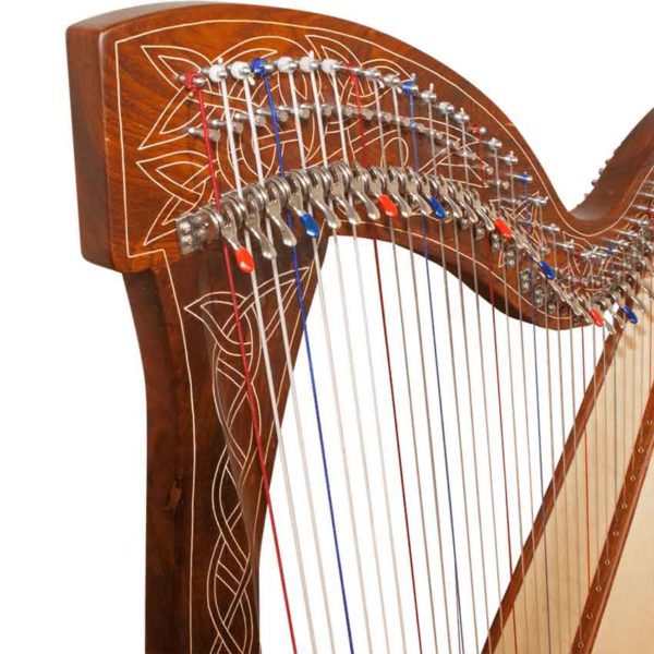 36 String Meghan Harp with Knotwork Detailing