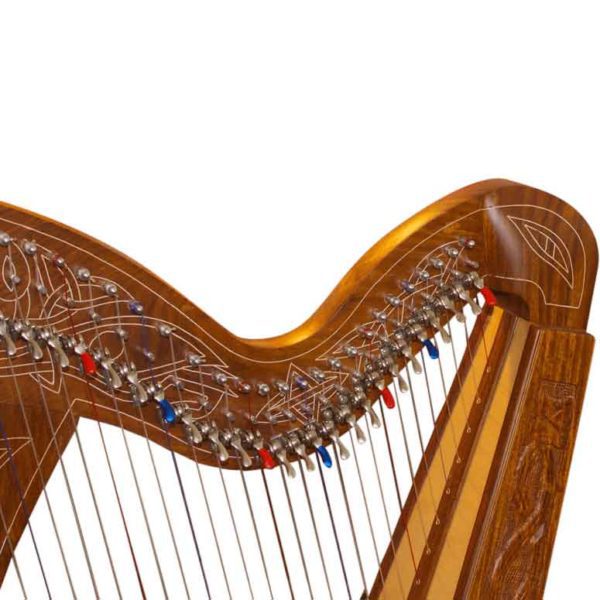 29 String Minstrel Harp with Vine Detailing