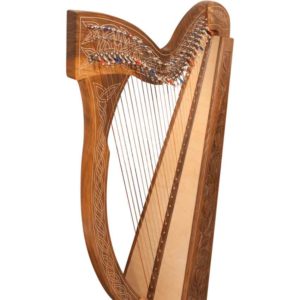 Walnut 29 String Minstrel Harp