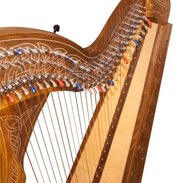 Walnut 29 String Minstrel Harp