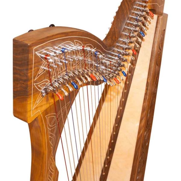 Walnut 29 String Minstrel Harp