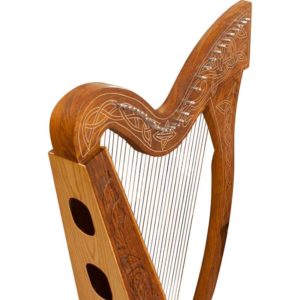 29 String Minstrel Harp with Thistle Detailing