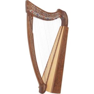 22 String Heather Harp with Thistle Detailing