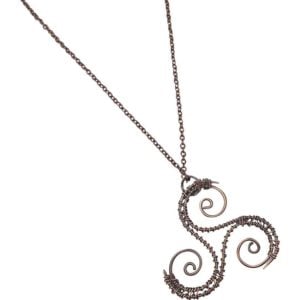 Wrapped Triskelion Celtic Necklace
