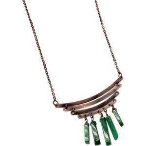 Copper and Agate Medieval Necklace