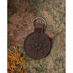 Chaos Star Leather Key Chain