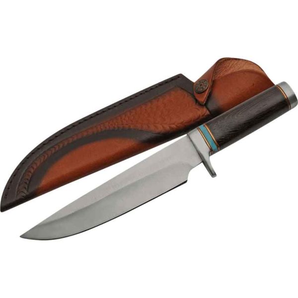 Turquoise Wood Bowie Knife