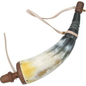 Wood Valve Powder Horn