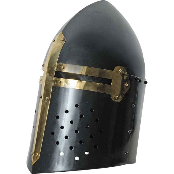 Blackened Crusader Helmet