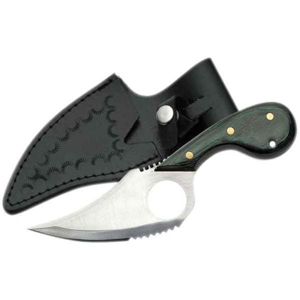 Color Wood Fixed Skinner Knife