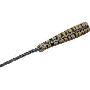 Damascus Knotted Wood Hunter Knife