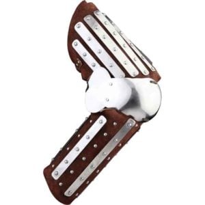 Brown Leather and Steel Arm Armour