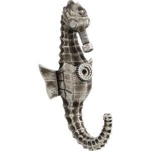 Nickel Steampunk Seahorse Wall Hook