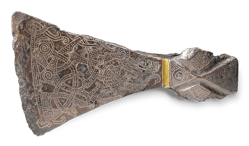 Viking Weapons: The Mammen Silver-inlaid Axehead