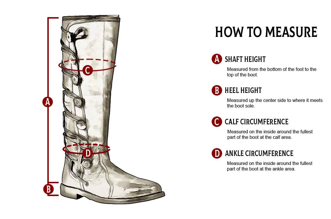 Boot Height Chart | escapeauthority.com