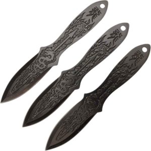 3 Piece Ninja Hunter Throwing Knives - NP-A3011-3 - Medieval Collectibles