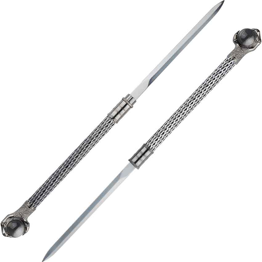 Interlocking Double Claw and Orb Sword