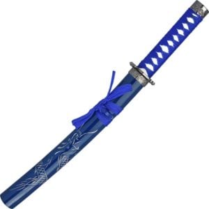 Blue Wrap Carved Dragon Sword Set