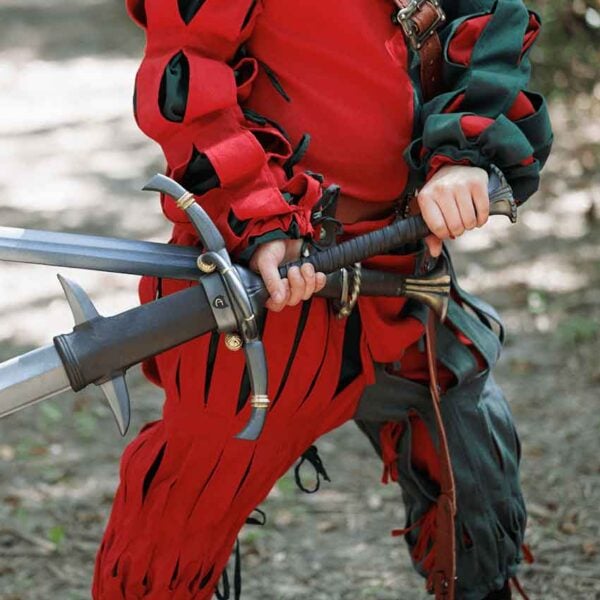 Long Doppelsoldner LARP Flamberge