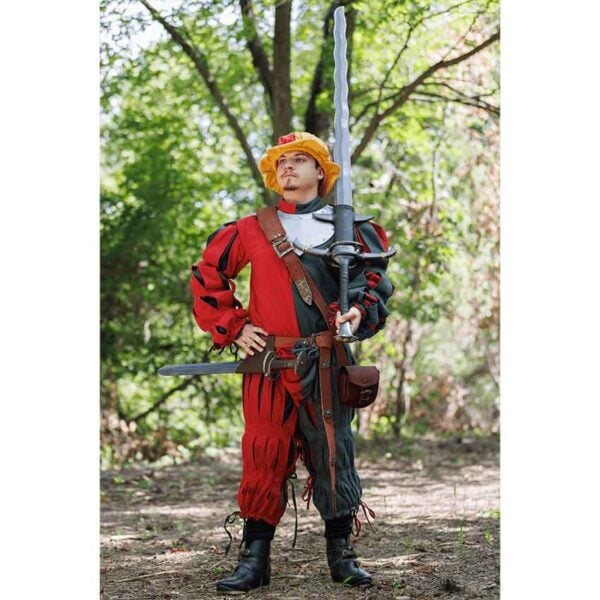 Long Doppelsoldner LARP Flamberge