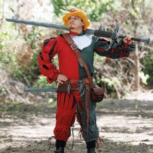 Long Doppelsoldner LARP Flamberge