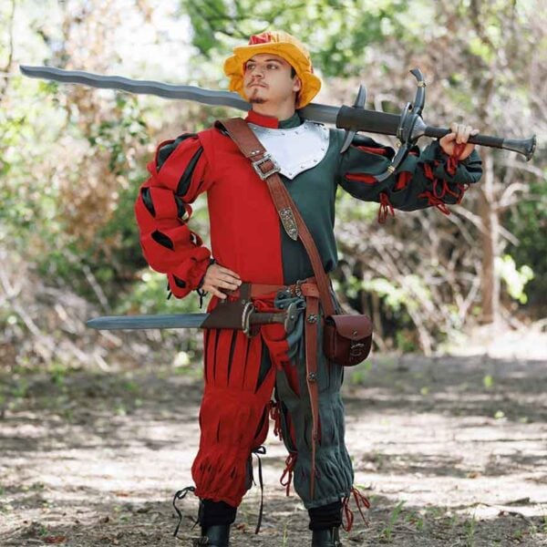 Long Doppelsoldner LARP Flamberge