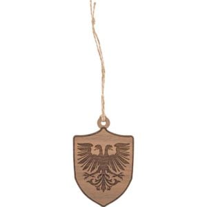 Medieval Double Eagle Shield Christmas Ornament
