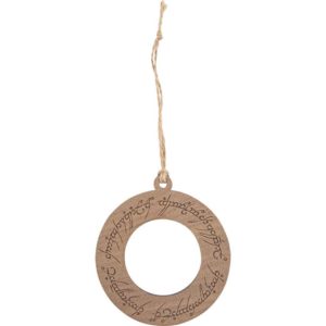 Elven Script Christmas Ornament