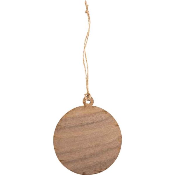 Ring and Tree of Gondor Wooden Christmas Ornament
