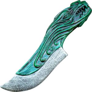 Dragon LARP Throwing Knife - Green