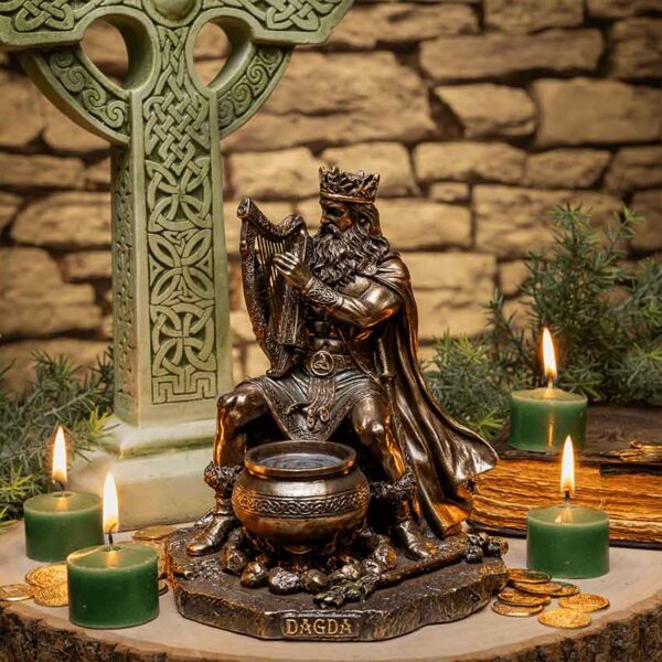 Celtic Druid King Dagda Statue