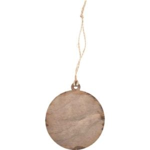 Blue and White Spiral Viking Shield Christmas Ornament