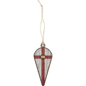 Crusader Cross Kite Shield Christmas Ornament