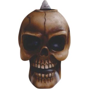 Brown Skull Backflow Incense Burner