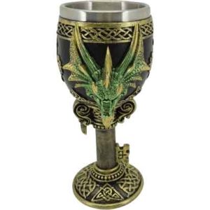 Green Dragon Knotwork Goblet