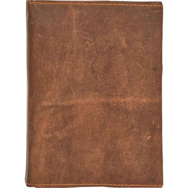 Soft Leather Journal with Turquoise Stone