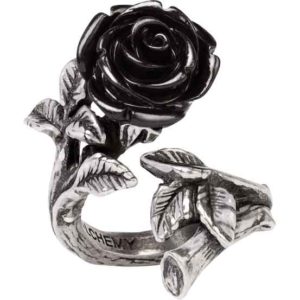 Wild Black Rose Ring