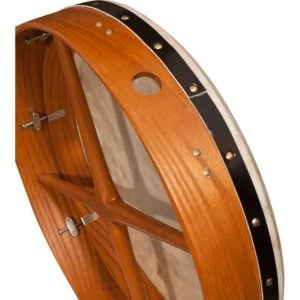 Cedar Crossbar Bodhran Drum with Celtic Cross