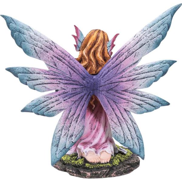 Fairy with Little Unicorn Statue