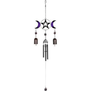 Triple Moon Wind Chime with Bells